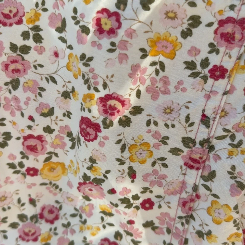 Gap floral cotton girls snap jacket size 3 light weight